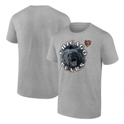 Fanatics Branded Heathered Gray Chicago Bears Big & Tall Sporting Chance T-shirt In Heather Gray