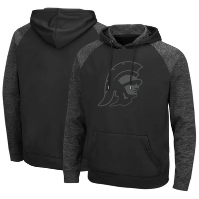 Colosseum Usc Trojans Blackout 3.0 Tonal Pullover Hoodie