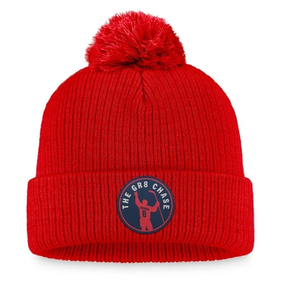 Fanatics Branded Alexander Ovechkin Red Washington Capitals 802 Career Goals  Cuffed Knit Hat With P