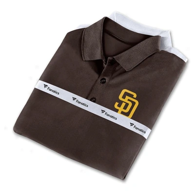 Fanatics Men's  Brown, White San Diego Padres Polo Shirt Combo Set In Brown,white