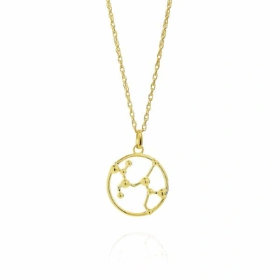 Yasmin Everley Jewellery Sagittarius Astrology Necklace In 9ct Gold