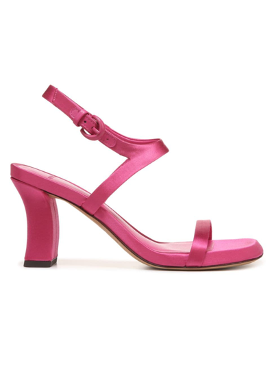 Vince Women's Luella 85mm Satin Strappy Sandals In Burnt Rose