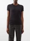 Acne Studios Women's Logo Cotton Jersey T-shirt In Black