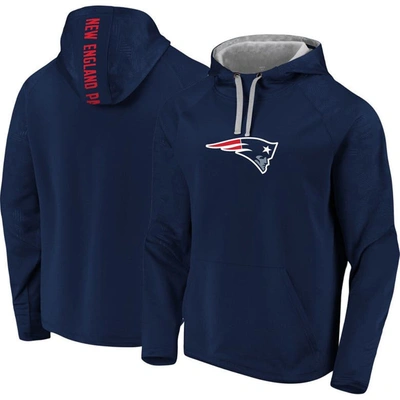 Profile Men's Navy New England Patriots Big And Tall Logo Pullover Hoodie