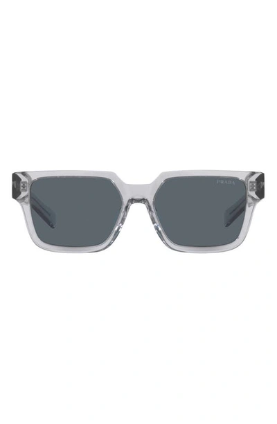 Prada 54mm Pillow Sunglasses In Transparent Grey