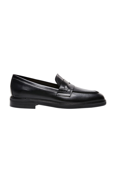 Flattered Sara Leather Loafers In Black