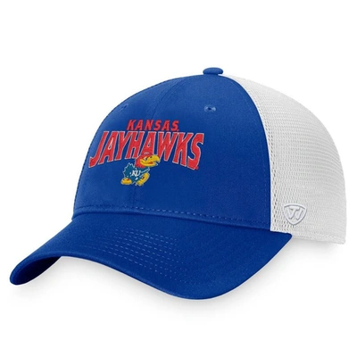 Top Of The World Royal Kansas Jayhawks Breakout Trucker Snapback Hat