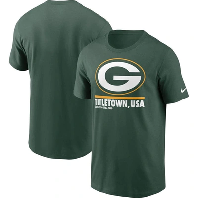 Nike Green Green Bay Packers Hometown Collection Title Town T-shirt