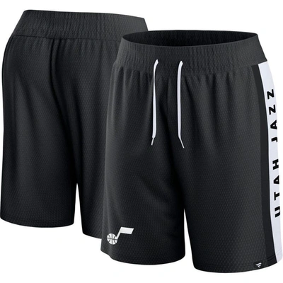 Fanatics Branded Black Utah Jazz Referee Iconic Mesh Shorts