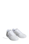 Adidas Originals Court Platform Sneaker In White/ White/ Black