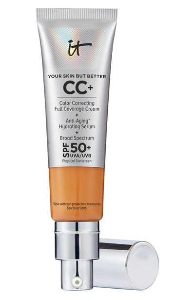 It Cosmetics Cc+ Cream Full Coverage Color Correcting Foundation With Spf 50+ Tan Rich 1.08 oz / 32 ml