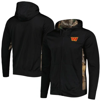 Dunbrooke Men's  Black, Realtree Camo Washington Commanders Decoy Tech Full-zip Jacket In Black,realtree Camo