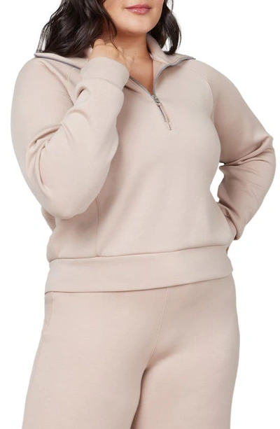 Spanx Airessentials Half Zip Sweatshirt In Lunar