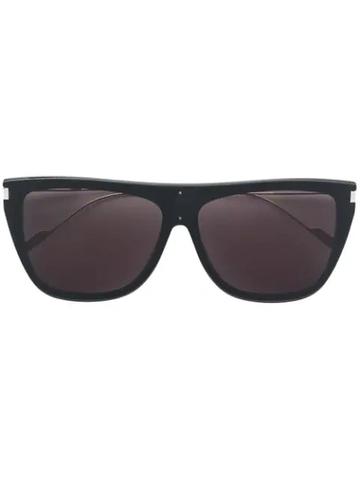 Saint Laurent Sl1 Squared Sunglasses In Black