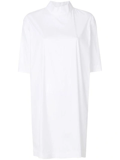 Paskal High Neck Dress - White