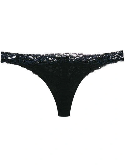 La Perla Lace Thong In Black