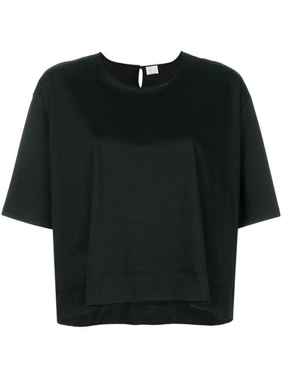 C.t.plage Loose Fit Cropped T-shirt In Black