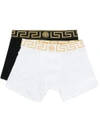 Versace Pack Of Two Boxer Briefs In Black