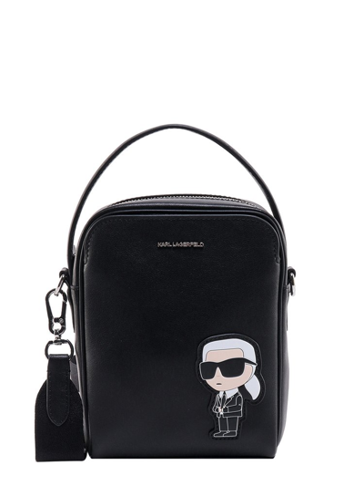 Karl Lagerfeld Logo-plaque Detail Tote Bag In Black