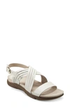 Easy Spirit Women's Marlis Slingback Flat Sandals Women's Shoes In Ivory 151