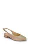 Easy Spirit Women's Eflex Cassius Slingback Block Heel Dress Pumps In Medium Natural Leather