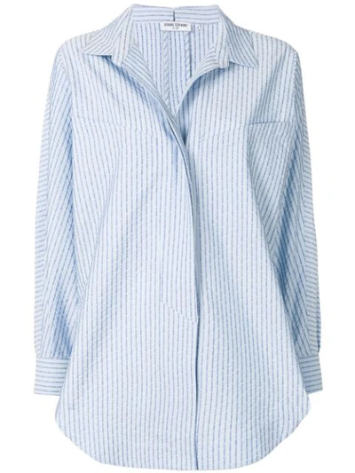 Opening Ceremony Cotton-blend Jacquard Shirt In Blue
