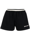 Palm Angels Ultralight Track Shorts In Black