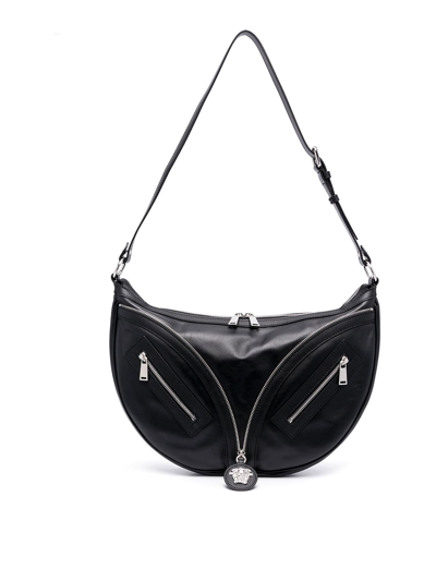 Versace Medusa Shoulder Bag In Black