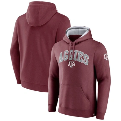 Fanatics Branded Maroon Texas A&m Aggies Arch & Logo Tackle Twill Pullover Hoodie