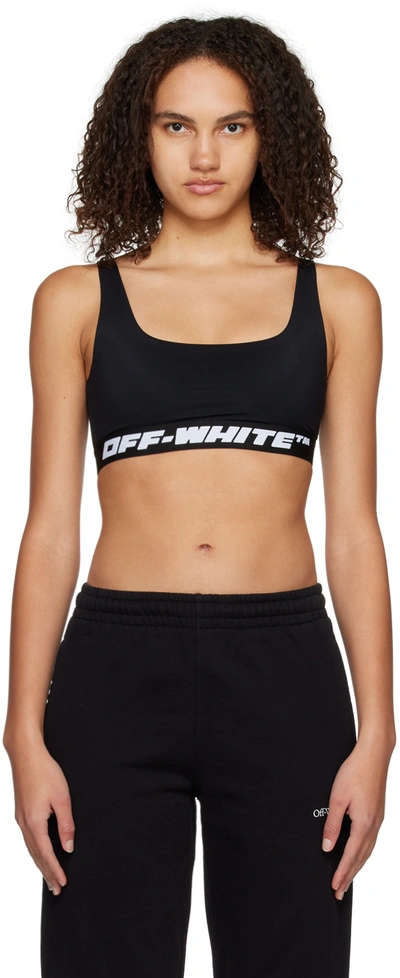Off-white Black Nylon Sport Bra In Default Title