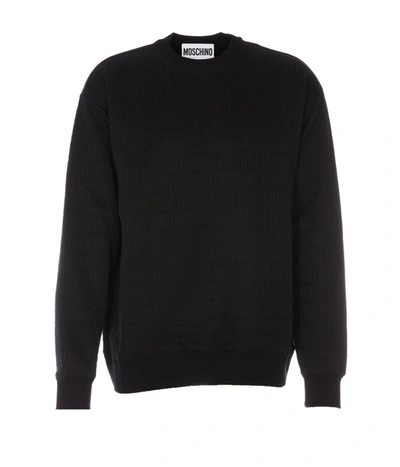 Moschino Logo Collection Sweatshirt In Black