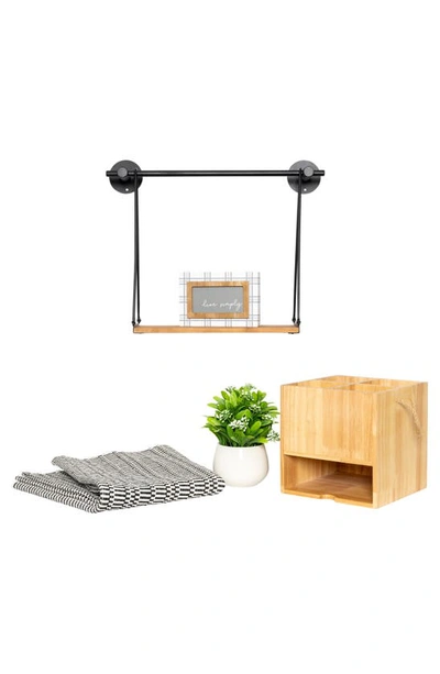 Stratton Home Decor Simple 5-piece Home Decor Bundle Set In Black