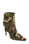 Jeffrey Campbell Stashed Bootie In Beige Camo
