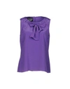 Boutique Moschino Silk Top In Light Purple