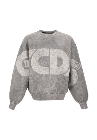 Gcds Cotton Sweatshirt In Grey