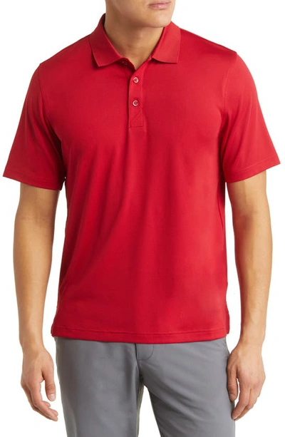 Cutter & Buck Forge Drytec Solid Performance Polo In Cardinal Red