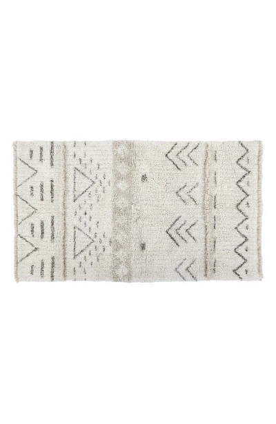 Lorena Canals Washable Wool & Recycled Cotton Rug In Natural Sandstone