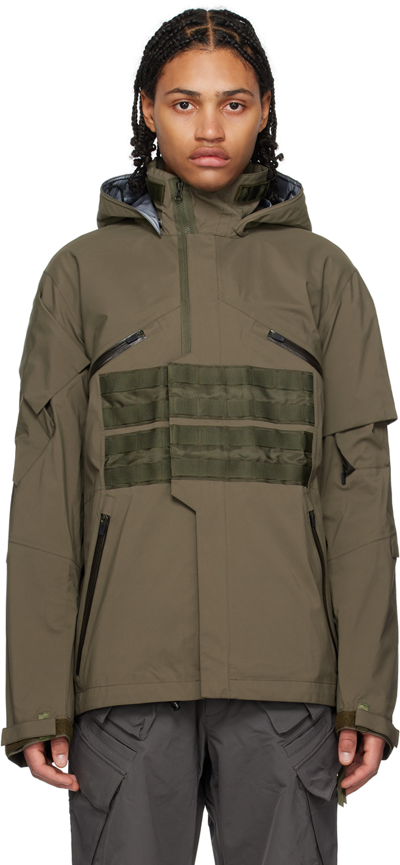 Acronym 3l Gore-tex Pro Interops Jacket With Detachable Hood In Green