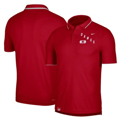 Nike Georgia  Men's Dri-fit Uv College Polo In Red