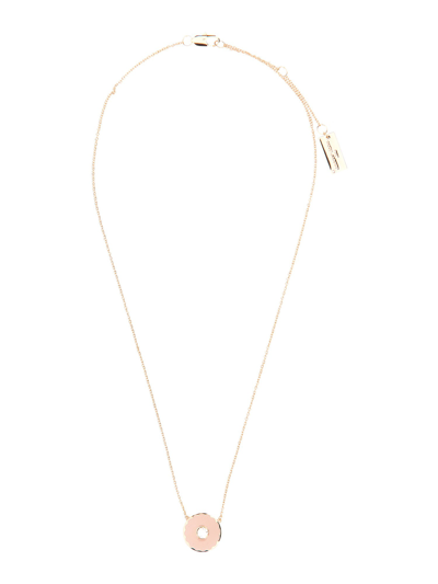 Marc Jacobs Medallion Necklace In Pink