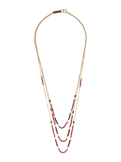 Isabel Marant Ras Du Cou Necklace In Pink