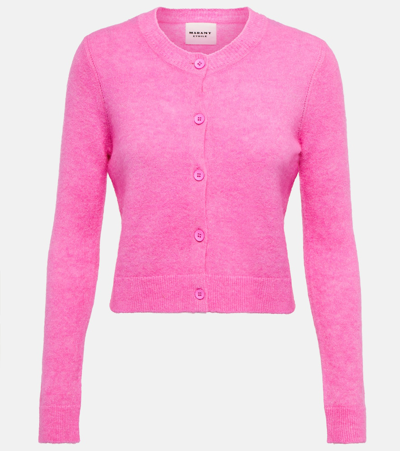 Isabel Marant Étoile Brushed Button-up Cardigan In Pink