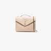 Saint Laurent Cream Lou Lou Large Leather Shoulder Bag In Neutrals