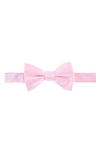 Trafalgar Sutton Solid Silk Bow Tie In Pink