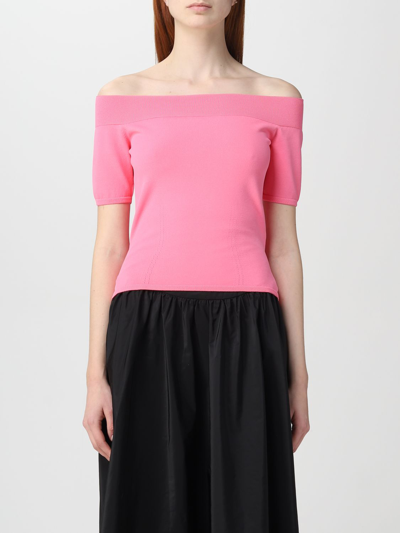 Alexander Mcqueen Pink Top In Sugar Pink