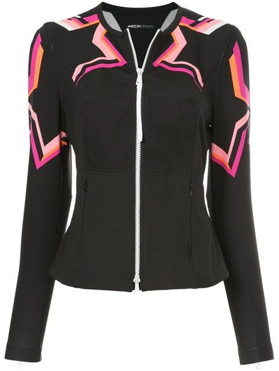 Marc Cain Fitted Zip Jacket In Black