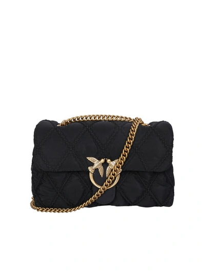 Pinko Love Birds Crossbody Bag In Nero