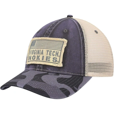 Colosseum Charcoal Virginia Tech Hokies Oht Military Appreciation United Trucker Snapback Hat
