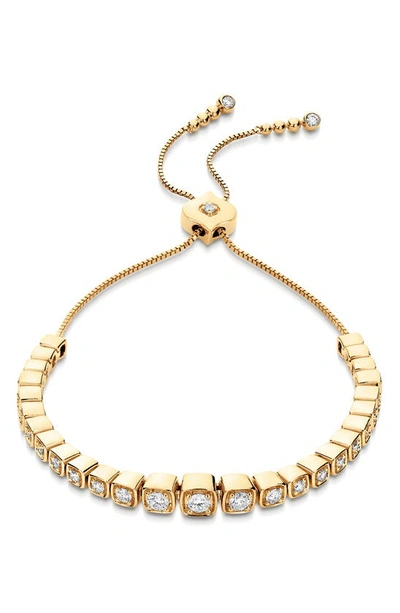 Sara Weinstock Isadora Cushion Diamond Bolo Bracelet In Yellow Gold