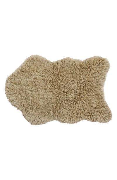 Lorena Canals Woolly Woolable Washable Wool Rug In Sheep Beige